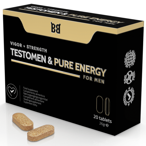 BLACK BULL - TESTOMEN & PURE ENERGY ENHANCER POUR HOMMES 20 GÉLULES-BLACK BULL-sextoys-lingerie-bdsm-hygiène-sexshop
