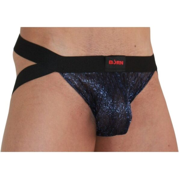 BURN - 006 JOCK BLEU BRILLANT / NOIR S-BURN-sextoys-lingerie-bdsm-hygiène-sexshop