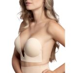 BYE-BRA – SOUTIEN-GORGE SANS POIGNÉES BEIGE BONNET A