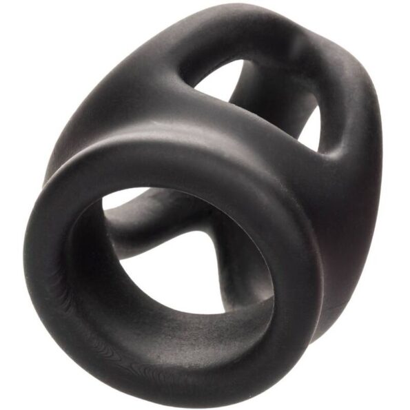 CALEXOTICS - ALPHA BAGUE DUAL CAGE NOIR-CALEXOTICS-sextoys-lingerie-bdsm-hygiène-sexshop