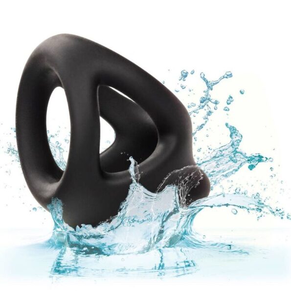 CALEXOTICS - ALPHA BAGUE DUAL CAGE NOIR-CALEXOTICS-sextoys-lingerie-bdsm-hygiène-sexshop