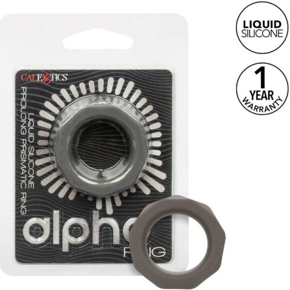 CALEXOTICS - ALPHA BAGUE PRISMATIQUE PROLONG GRIS-CALEXOTICS-sextoys-lingerie-bdsm-hygiène-sexshop