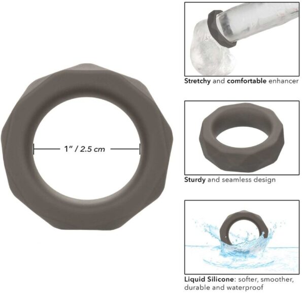CALEXOTICS - ALPHA BAGUE PRISMATIQUE PROLONG GRIS-CALEXOTICS-sextoys-lingerie-bdsm-hygiène-sexshop
