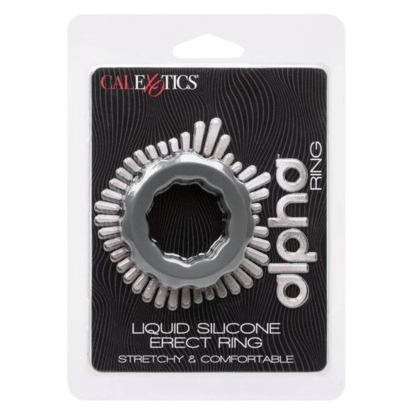 CALEXOTICS - BAGUE ALPHA ERECT GRIS-CALEXOTICS-sextoys-lingerie-bdsm-hygiène-sexshop