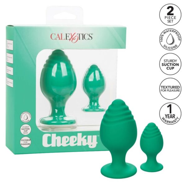 CALEXOTICS - BOUCHON CHEEKY VERT-CALEXOTICS-sextoys-lingerie-bdsm-hygiène-sexshop