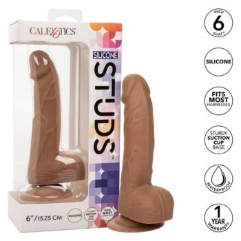 CALEXOTICS - CLOUS EN SILICONE 15.24 CM MARRON-CALEXOTICS-sextoys-lingerie-bdsm-hygiène-sexshop