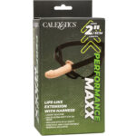 CALEXOTICS – EXTENSION PERFORMANCE MAXX RÉALISTE AVEC HARNAIS PEAU CLAIRE