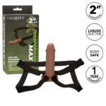 CALEXOTICS – EXTENSION PERFORMANCE MAXX RÉALISTE AVEC HARNAIS PEAU MARRON