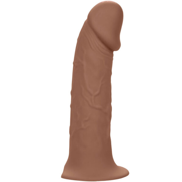CALEXOTICS - EXTENSION PERFORMANCE MAXX RÉALISTE AVEC HARNAIS PEAU MARRON-CALEXOTICS-sextoys-lingerie-bdsm-hygiène-sexshop