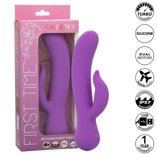 CALEXOTICS - FIRST TIME VIBRATEUR PLEASER RECHARGEABLE VIOLET-CALEXOTICS-sextoys-lingerie-bdsm-hygiène-sexshop