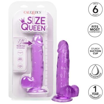CALEXOTICS - GODE REINE TAILLE VIOLET 15.3 CM-CALEXOTICS-sextoys-lingerie-bdsm-hygiène-sexshop