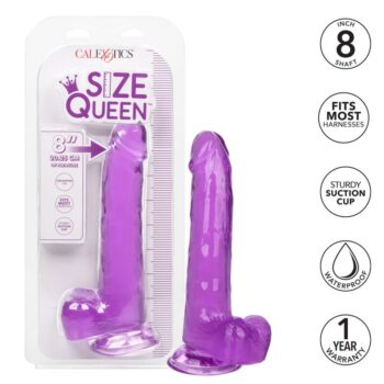CALEXOTICS - GODE REINE TAILLE VIOLET 20.3 CM-CALEXOTICS-sextoys-lingerie-bdsm-hygiène-sexshop