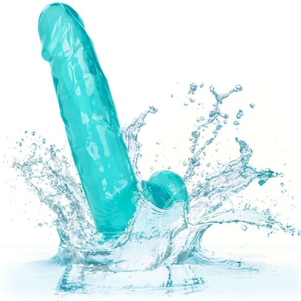 CALEXOTICS - GODE TAILLE REINE BLEU 15.3 CM-CALEXOTICS-sextoys-lingerie-bdsm-hygiène-sexshop