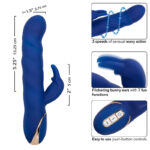 CALEXOTICS – JACK RABBIT VIBRATEUR WAVE MOTION BLEU