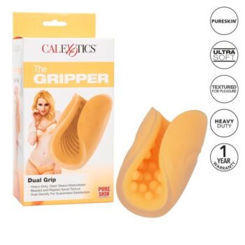 CALEXOTICS - MASTURBATEUR GRIP PERLÉ ORANGE-CALEXOTICS-sextoys-lingerie-bdsm-hygiène-sexshop
