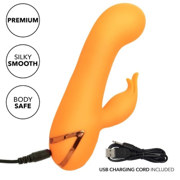 CALEXOTICS - MONTECITO MUSE VIBRATEUR LAPIN ORANGE PAR CALIFORNIA DREAMING-CALEXOTICS-sextoys-lingerie-bdsm-hygiène-sexshop
