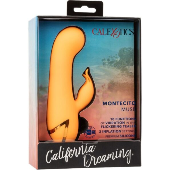 CALEXOTICS - MONTECITO MUSE VIBRATEUR LAPIN ORANGE PAR CALIFORNIA DREAMING-CALEXOTICS-sextoys-lingerie-bdsm-hygiène-sexshop