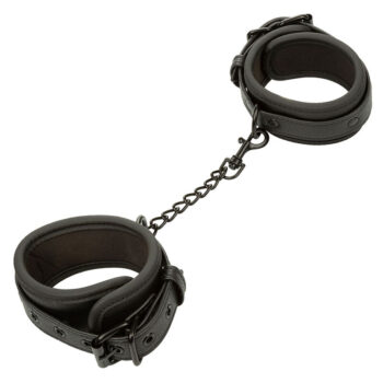 CALEXOTICS - NOCTURNAL CHEVILLES RÉGLABLES EN CUIR NOIR-CALEXOTICS-sextoys-lingerie-bdsm-hygiène-sexshop