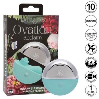 CALEXOTICS - OVATION STIMULATEUR ACCLAIM AQUA GREEN-CALEXOTICS-sextoys-lingerie-bdsm-hygiène-sexshop