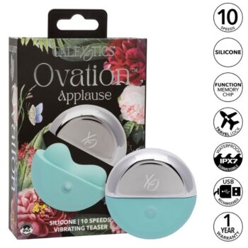 CALEXOTICS - OVATION STIMULATEUR DAPLAUSES VERT AQUA-CALEXOTICS-sextoys-lingerie-bdsm-hygiène-sexshop