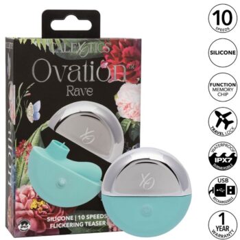 CALEXOTICS - OVATION STIMULATEUR RAVE VERT AQUA-CALEXOTICS-sextoys-lingerie-bdsm-hygiène-sexshop