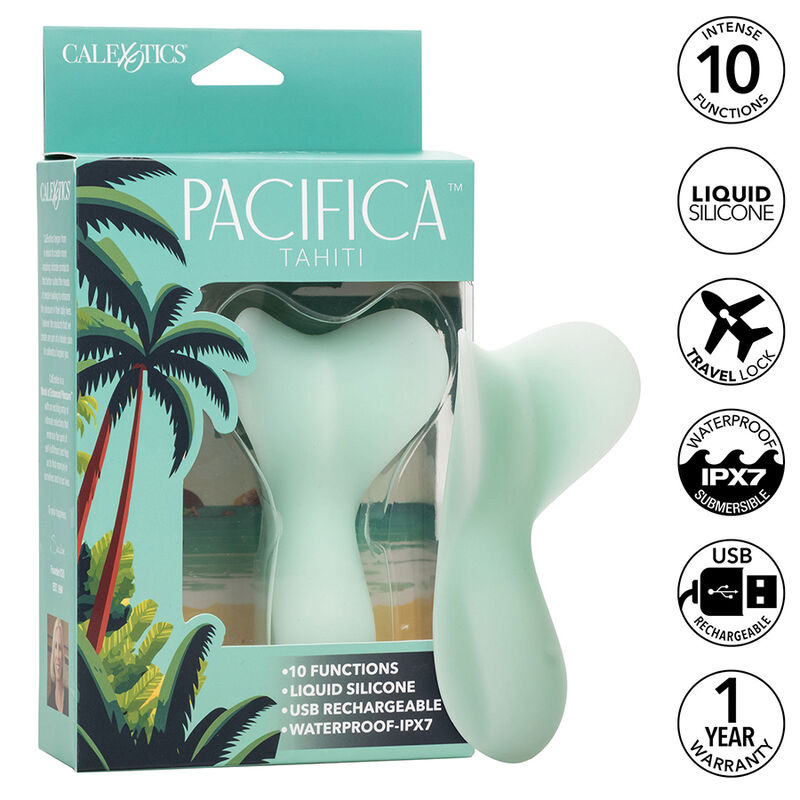CALEXOTICS - PACIFICA TAHITI TEASER 10 FONCTIONS AQUA CALEXOTICS - PACIFICA TAHITI TEASER 10 FONCTIONS AQUA-CALEXOTICS-sextoys-lingerie-bdsm-hygiène-sexshop