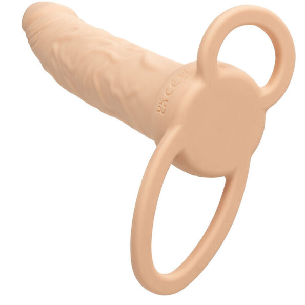 CALEXOTICS - PERFORMANCE MAXX RECHARGEABLE DOUBLE PÉNÉTRATEUR PEAU CLAIRE-CALEXOTICS-sextoys-lingerie-bdsm-hygiène-sexshop