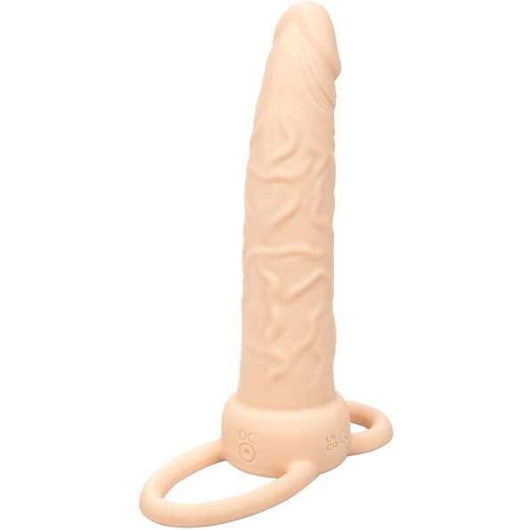 CALEXOTICS - PERFORMANCE MAXX RECHARGEABLE DOUBLE PÉNÉTRATEUR PEAU CLAIRE-CALEXOTICS-sextoys-lingerie-bdsm-hygiène-sexshop