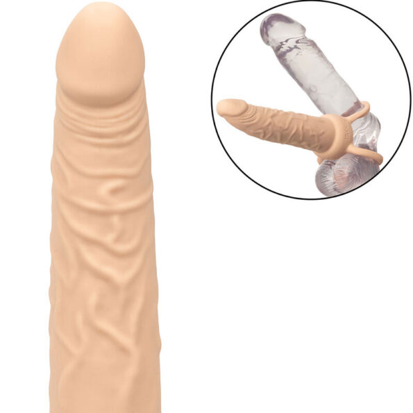 CALEXOTICS - PERFORMANCE MAXX RECHARGEABLE DOUBLE PÉNÉTRATEUR PEAU CLAIRE-CALEXOTICS-sextoys-lingerie-bdsm-hygiène-sexshop