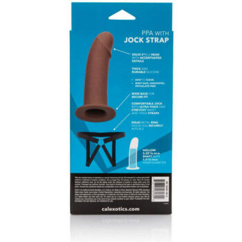 CALEXOTICS - PPA AVEC JOCK STRAP MARRON-CALEXOTICS-sextoys-lingerie-bdsm-hygiène-sexshop