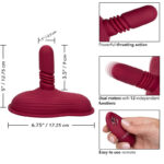 CALEXOTICS – RIDER MASSAGER DOUBLE MOTEUR TÉLÉCOMMANDE ROUGE