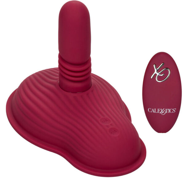 CALEXOTICS - RIDER MASSAGER DOUBLE MOTEUR TÉLÉCOMMANDE ROUGE-CALEXOTICS-sextoys-lingerie-bdsm-hygiène-sexshop