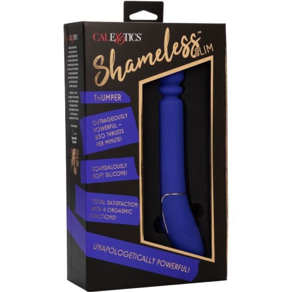 CALEXOTICS - SHAMELESS SLIM THUMPER BLEU-CALEXOTICS-sextoys-lingerie-bdsm-hygiène-sexshop