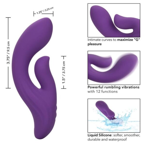CALEXOTICS - STELLA DUAL PLEASER VIOLET-CALEXOTICS-sextoys-lingerie-bdsm-hygiène-sexshop