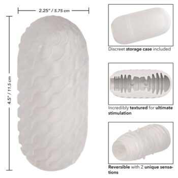 CALEXOTICS - STROKER CÔTELÉ RÉVERSIBLE-CALEXOTICS-sextoys-lingerie-bdsm-hygiène-sexshop