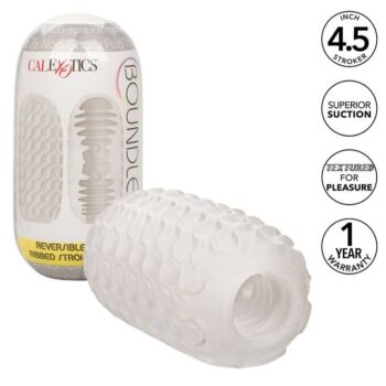 CALEXOTICS - STROKER CÔTELÉ RÉVERSIBLE-CALEXOTICS-sextoys-lingerie-bdsm-hygiène-sexshop