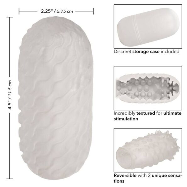 CALEXOTICS - STROKER NUBBY RÉVERSIBLE-CALEXOTICS-sextoys-lingerie-bdsm-hygiène-sexshop
