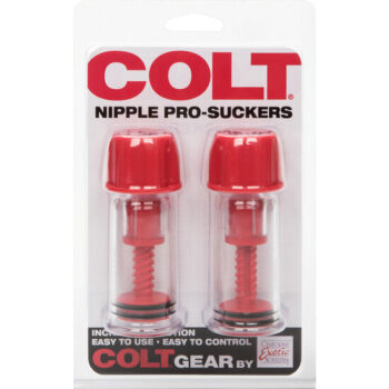 CALEXOTICS - VENTOUSES COLT ONDES STIMULANTES POUR LE TETON ROUGE-CALEXOTICS-sextoys-lingerie-bdsm-hygiène-sexshop