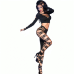 CHILIROSE - CR 3654 TOP & LEGGINS NOIR S/M-CHILIROSE SETS-sextoys-lingerie-bdsm-hygiène-sexshop