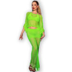 CHILIROSE - CR 4666 HAUT & JUPE VERT S/M-CHILIROSE SETS-sextoys-lingerie-bdsm-hygiène-sexshop