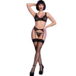 CHILIROSE – CR 4692 ENSEMBLE QUATRE PIÈCES NOIR S