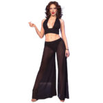 CHILIROSE - CR 4857 ENSEMBLE HAUT ET PANTALON NOIR TAILLE M-CHILIROSE SETS-sextoys-lingerie-bdsm-hygiène-sexshop