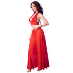 CHILIROSE - CR 4857 ENSEMBLE HAUT ET PANTALON ROUGE TAILLE L-CHILIROSE SETS-sextoys-lingerie-bdsm-hygiène-sexshop