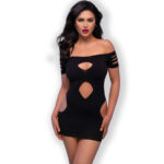 CHILIROSE - ROBE CR 4671 NOIR S/M-CHILIROSE DRESSES-sextoys-lingerie-bdsm-hygiène-sexshop