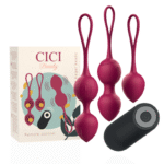 CICI BEAUTY - PREMIUM SILICONE 3 PERLES DE KEGEL VIBRANTES TÉLÉCOMMANDE-CICI BEAUTY-sextoys-lingerie-bdsm-hygiène-sexshop