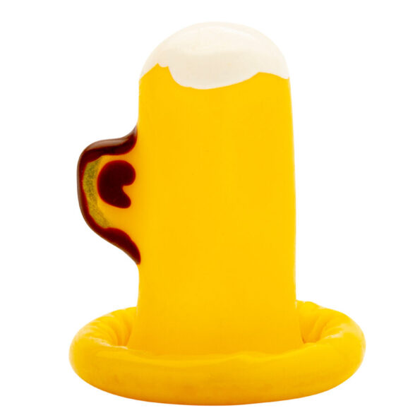 CONDOMERIE - PRÉSERVATIFS FANTAISIE PEINTS À LA MAIN VERRE DE BIÈRE-CONDOMERIE-sextoys-lingerie-bdsm-hygiène-sexshop