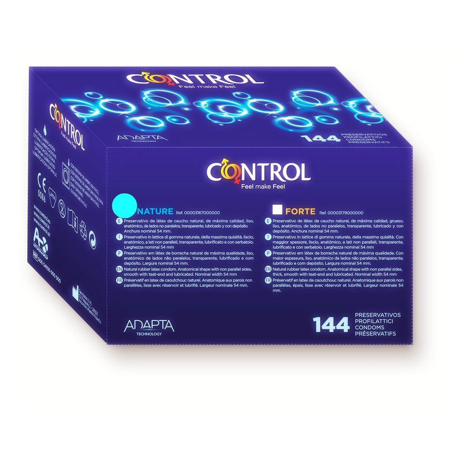 CONTROL - PRÉSERVATIFS ADAPTA NATURE 144 UNITÉS CONTROL - PRÉSERVATIFS ADAPTA NATURE 144 UNITÉS-CONTROL CONDOMS-sextoys-lingerie-bdsm-hygiène-sexshop