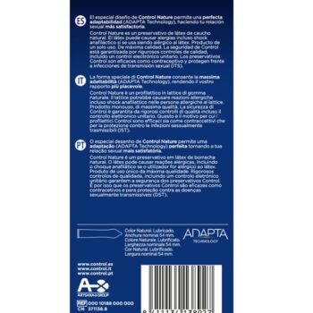 CONTROL - PRÉSERVATIFS ADAPTA NATURE 6 UNITÉS-CONTROL CONDOMS-sextoys-lingerie-bdsm-hygiène-sexshop