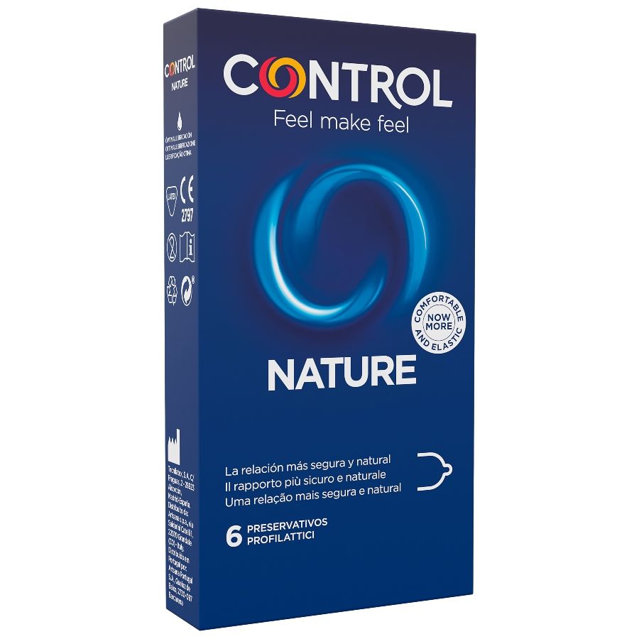 CONTROL - PRÉSERVATIFS ADAPTA NATURE 6 UNITÉS CONTROL - PRÉSERVATIFS ADAPTA NATURE 6 UNITÉS-CONTROL CONDOMS-sextoys-lingerie-bdsm-hygiène-sexshop