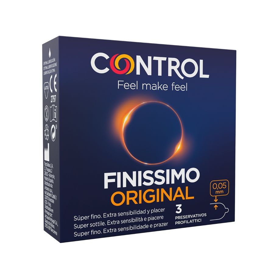 CONTROL - PRÉSERVATIFS FINISSIMO 3 UNITÉS CONTROL - PRÉSERVATIFS FINISSIMO 3 UNITÉS-CONTROL CONDOMS-sextoys-lingerie-bdsm-hygiène-sexshop